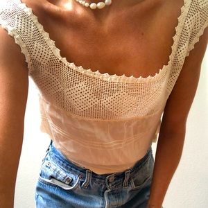 Vintage summer silk short sleeve